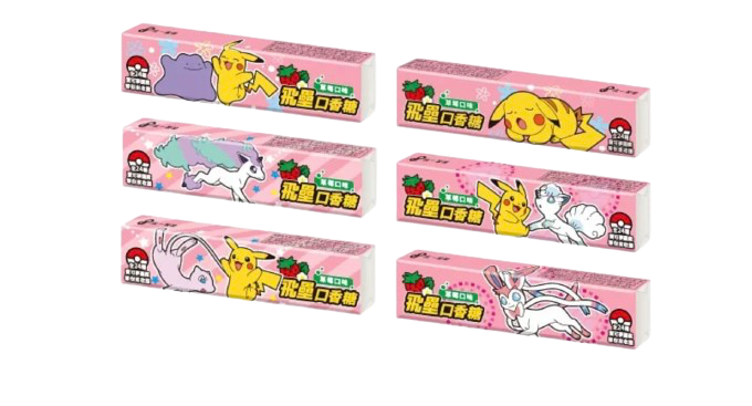 Chicle Pokemon - 1 unidad (4 Sabores & Diseño Aleatorio)