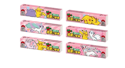 Chicle Pokemon - 1 unidad (4 Sabores & Diseño Aleatorio)