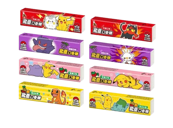 Chicle Pokemon - 1 unidad (4 Sabores & Diseño Aleatorio)